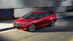 Red 2020 Nissan Versa