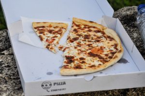take-out cheese pizza to go