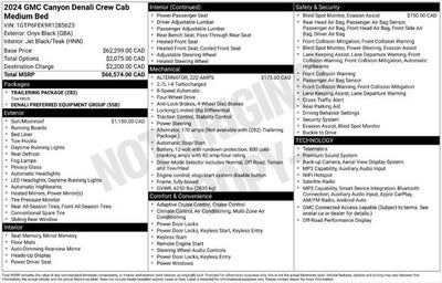 2024 GMC Canyon Denali