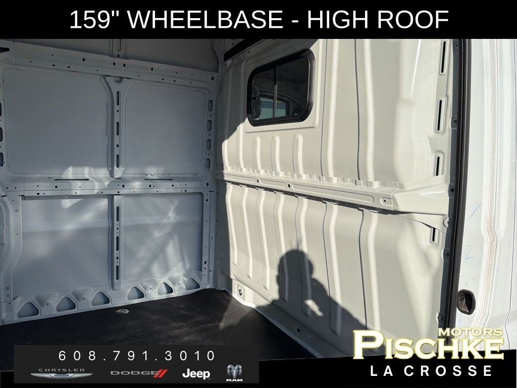 2025 RAM ProMaster 2500 Cargo Van Tradesman High Roof 159' WB w/Pass Seat