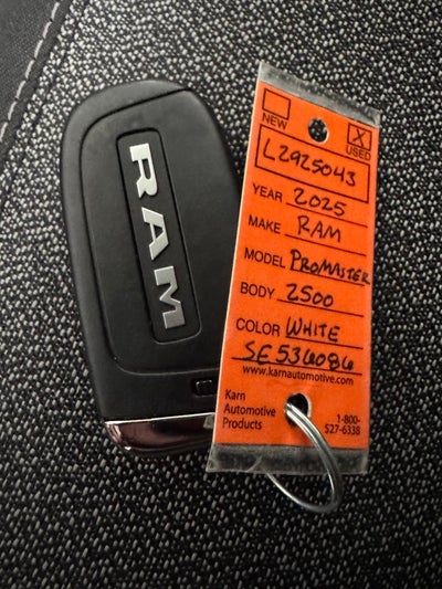 2025 RAM ProMaster 2500 Cargo Van Tradesman High Roof 159' WB w/Pass Seat