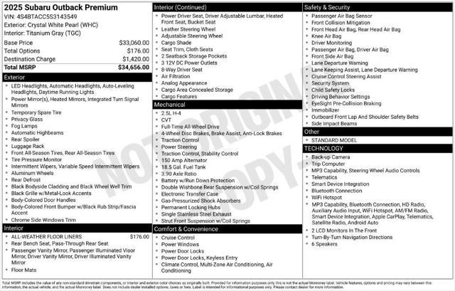 2025 Subaru Outback Premium