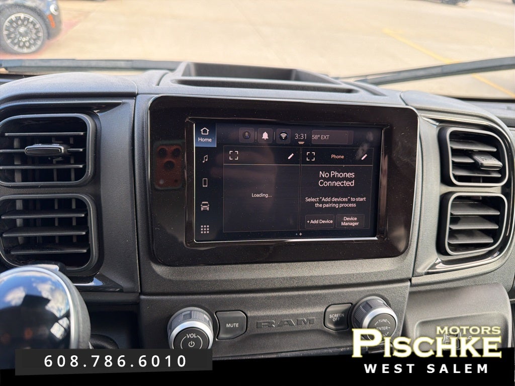 2025 RAM ProMaster 2500 Cargo Van Tradesman High Roof 159' WB w/Pass Seat