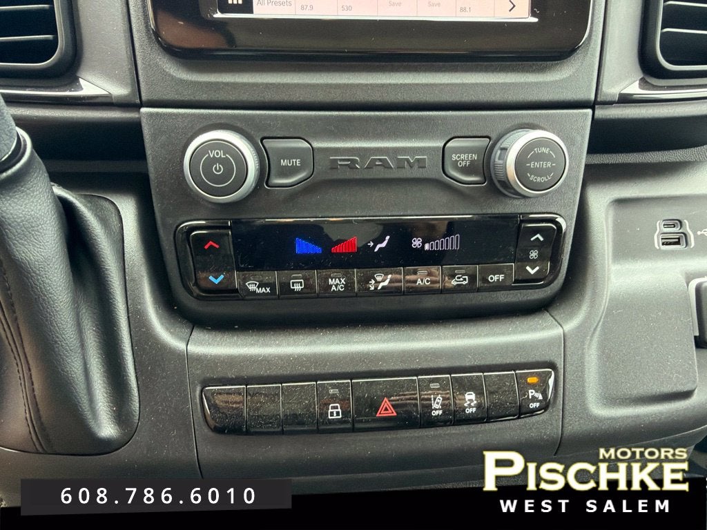 2025 RAM ProMaster 2500 Cargo Van Tradesman Low Roof 136' WB w/Pass Seat