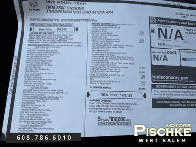 2025 RAM 5500 Chassis Tradesman/Big Horn