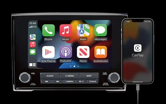 Stay connected with a standard 8" touch-screen display 2023 Nissan Titan | Pischke Motors Nissan in La Crosse WI