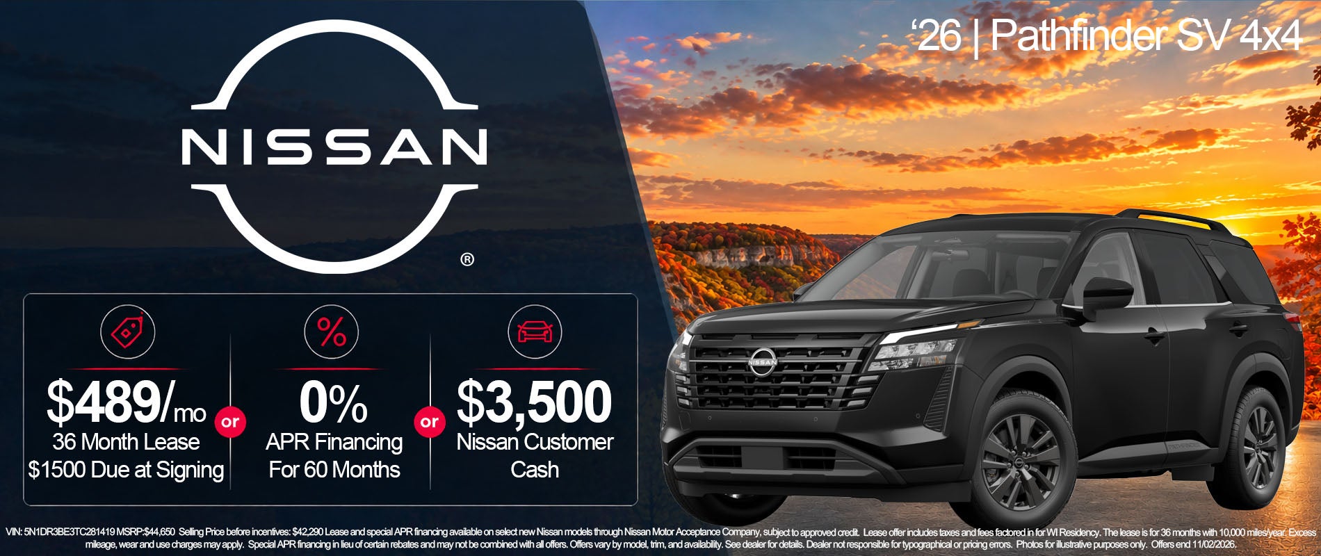 Nissan Pathfinder Options
