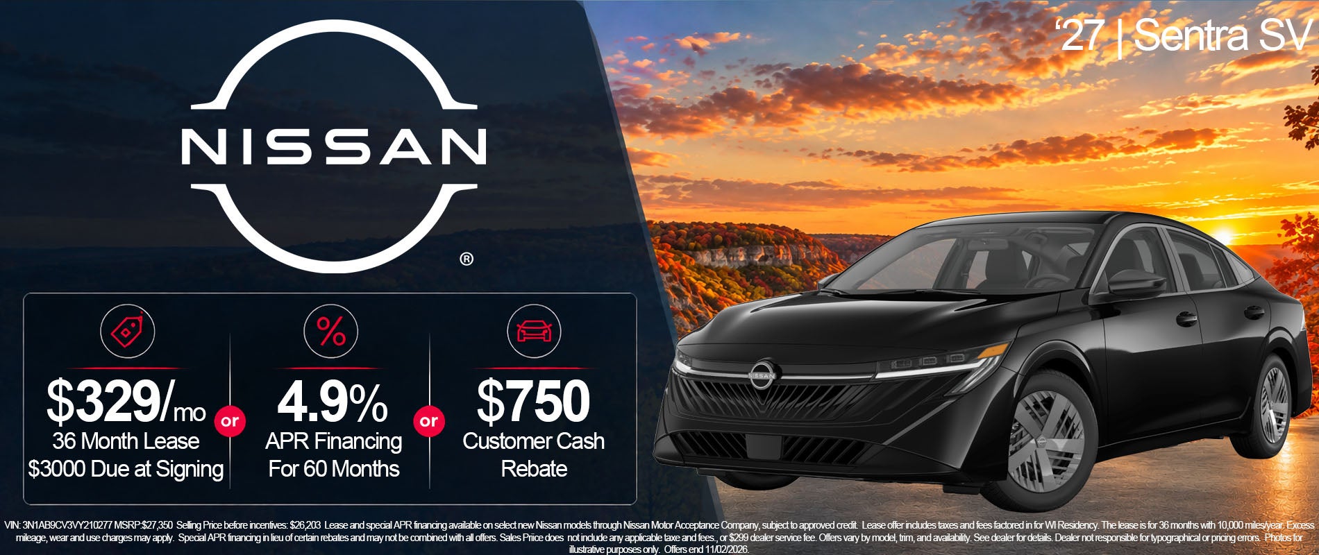 Nissan Sentra Options