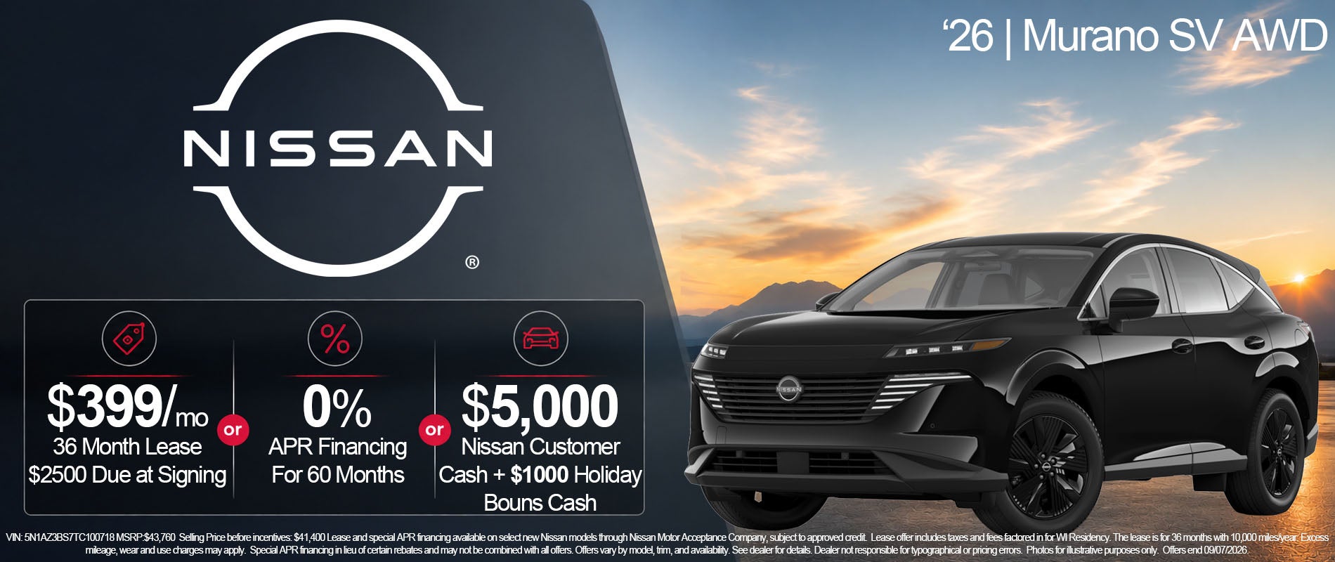 Nissan September Offers