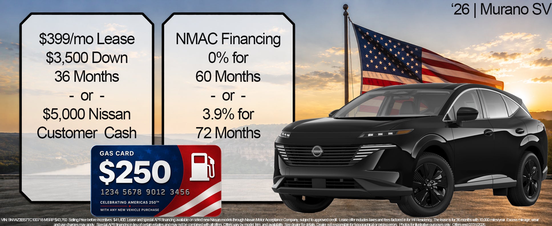 Nissan Murano Offers 0%