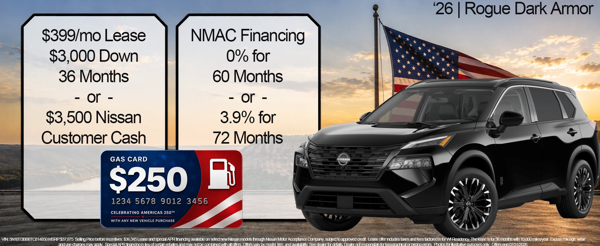 Nissan Rogue Offers 0%