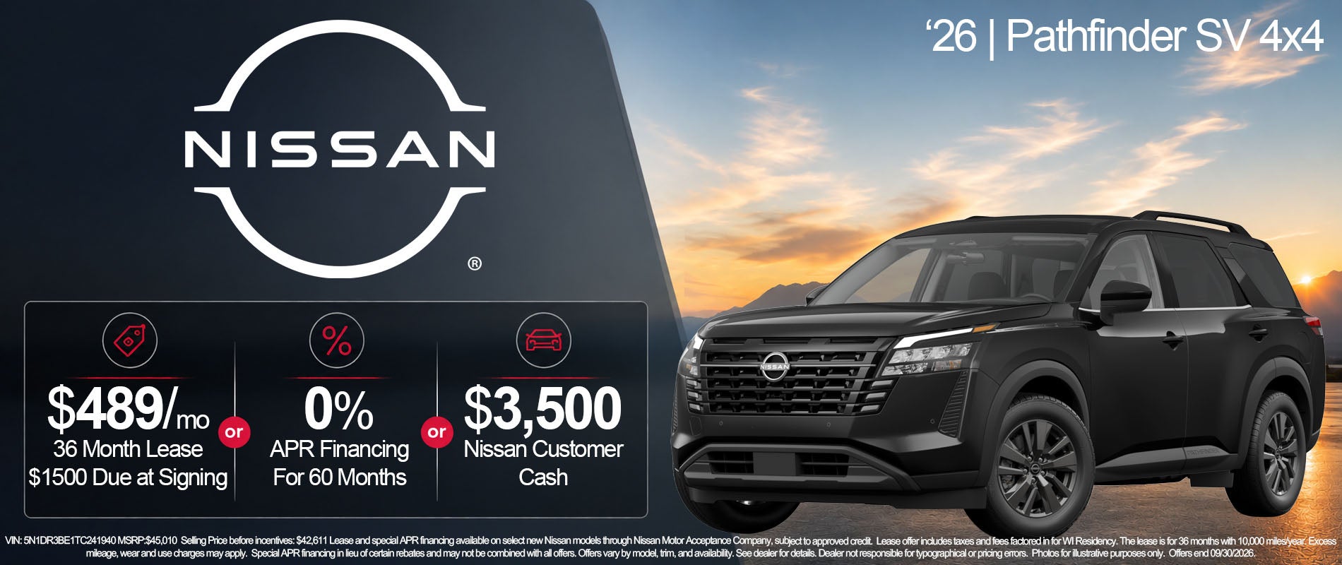 Nissan September Offers